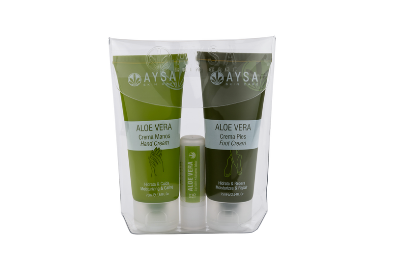 PACK MANOS, PIES Y LABIAL ALOE VERA