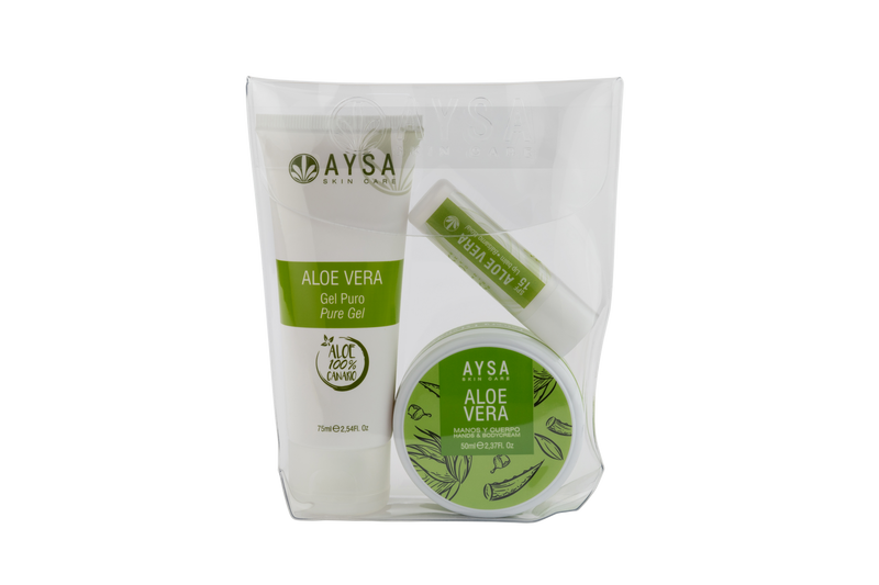 PACK GEL PURO, CREMA Y LABIAL ALOE VERA