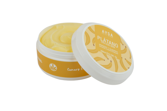 CREMA MANOS,ROSTRO Y CUERPO DE PLÁTANO CON ALOE VERA