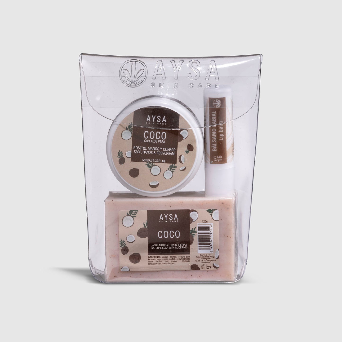 PACK JABÓN, CREMA Y LABIAL COCO