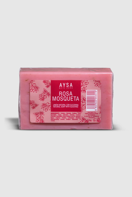 JABÓN NATURAL DE ROSA MOSQUETA