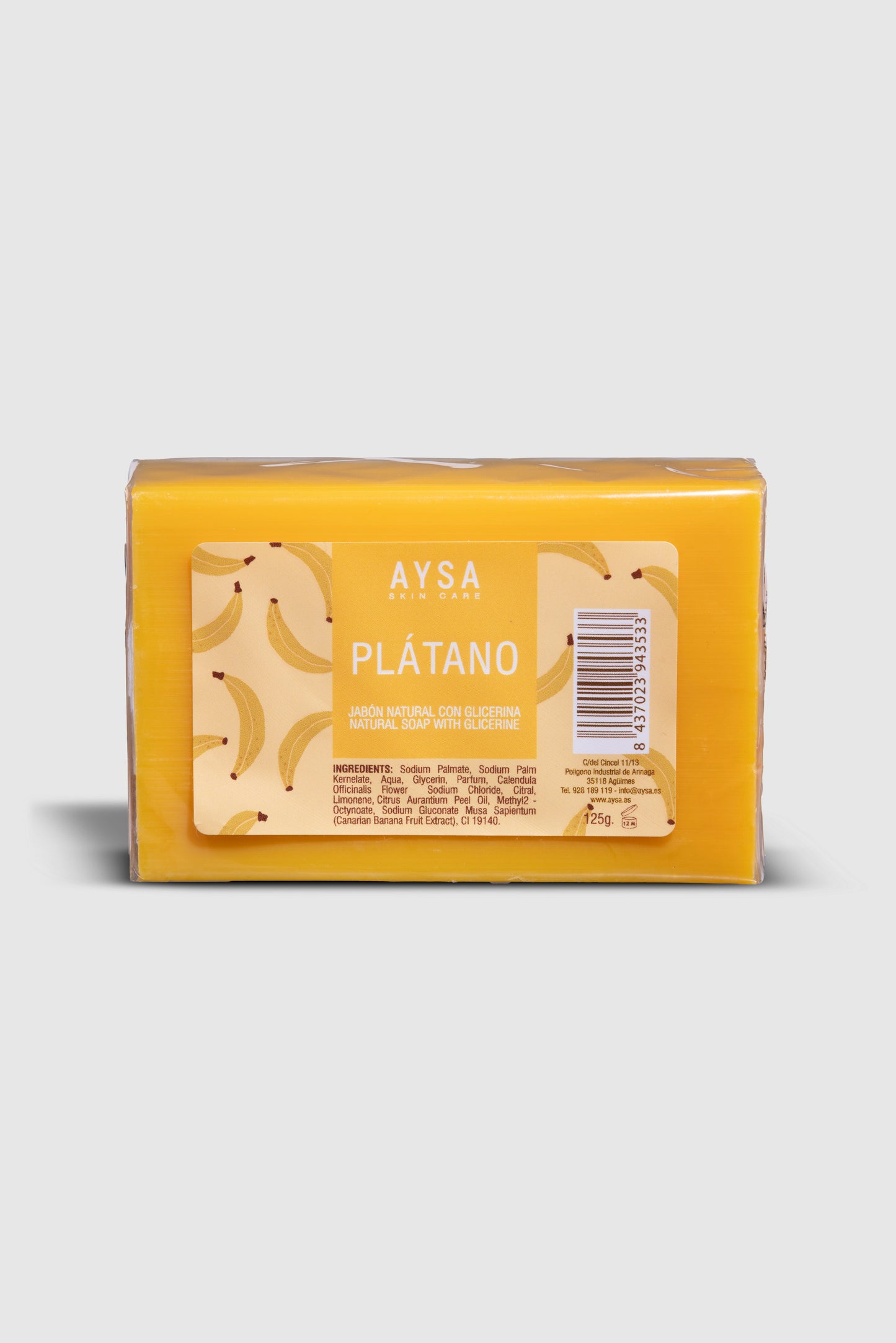 JABÓN NATURAL DE PLÁTANO