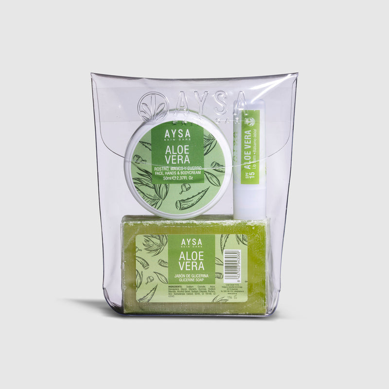 PACK JABÓN, CREMA Y LABIAL ALOE VERA