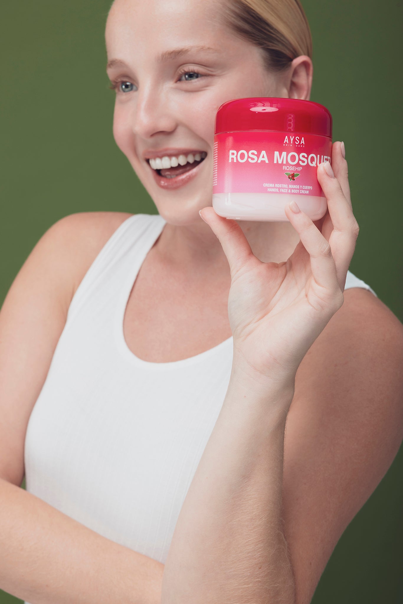 CREMA HIDRATANTE DE ROSA MOSQUETA MANOS, ROSTRO Y CUERPO