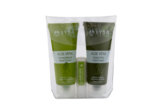PACK MANOS, PIES Y LABIAL ALOE VERA